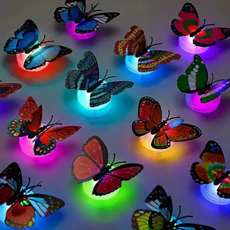 6 PCS ,LED Butterfly Night Light Pack Of (6 Pcs)