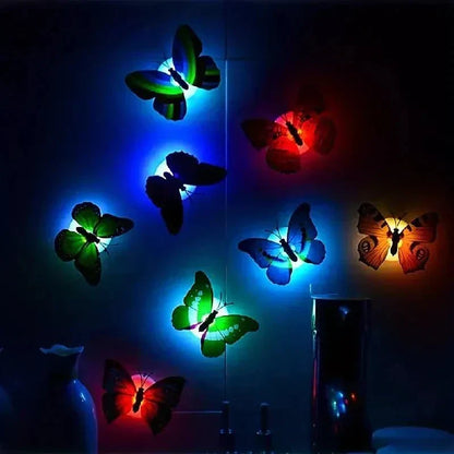6 PCS ,LED Butterfly Night Light Pack Of (6 Pcs)