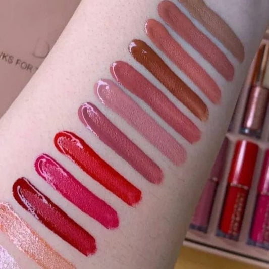 Matte Lip Gloss Set ( Pack of 12 )