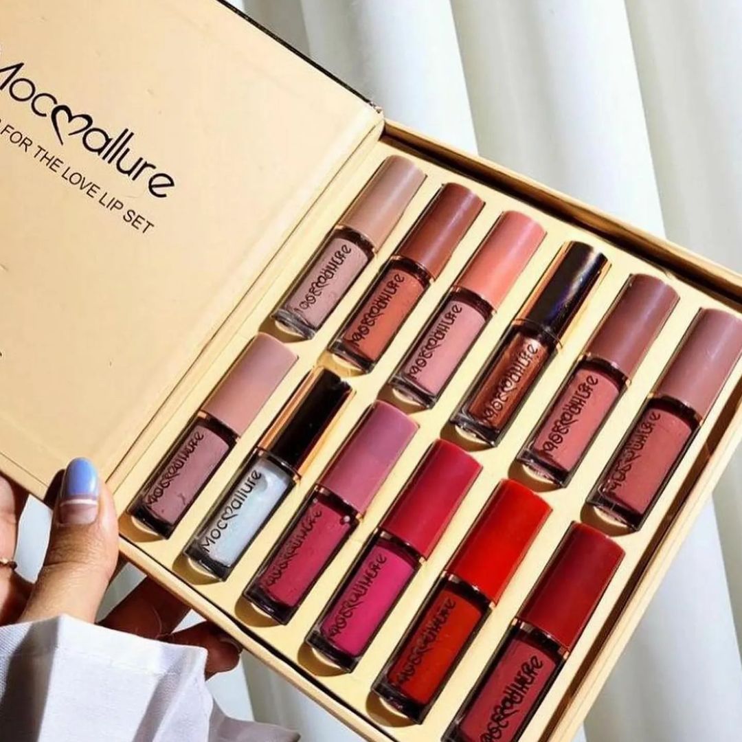 Matte Lip Gloss Set ( Pack of 12 )