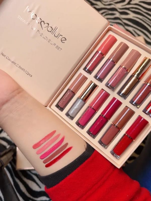 Matte Lip Gloss Set ( Pack of 12 )