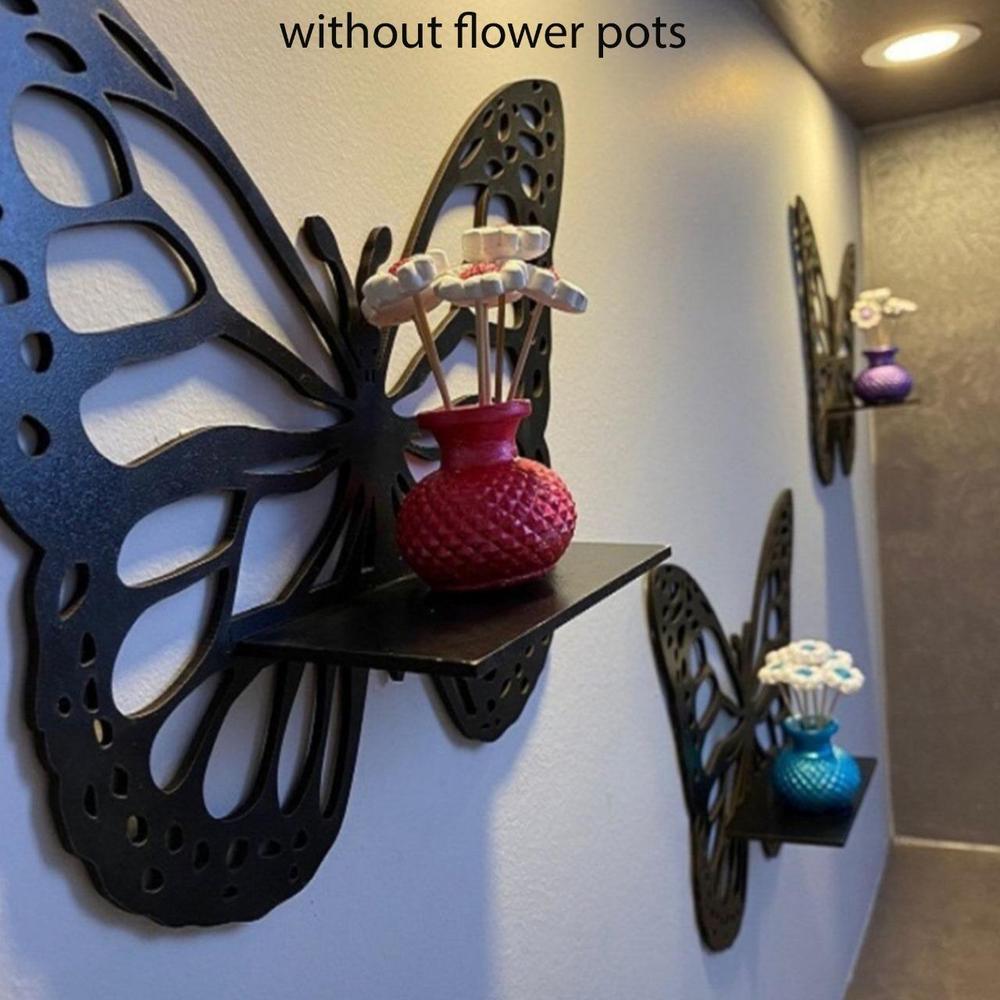 MDF Wall Decoration beautiful butterfly ,pack of 3